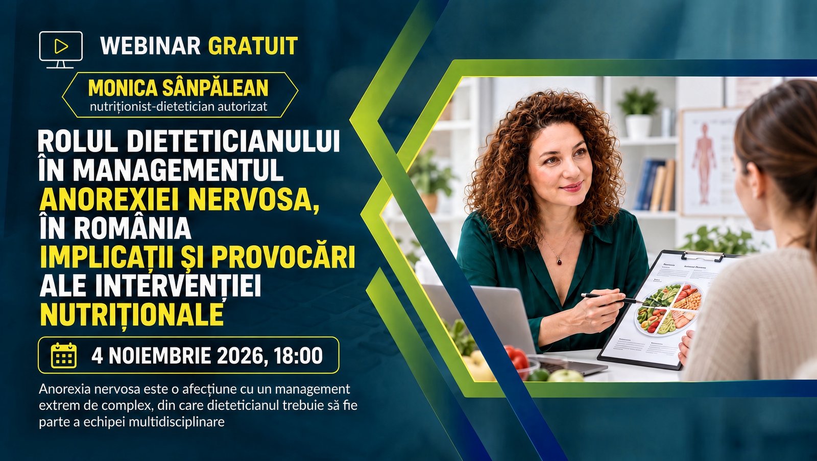 Rolul dieteticianului în managementul anorexiei nervosa, în România — implicații și provocări ale intervenției nutriționale
